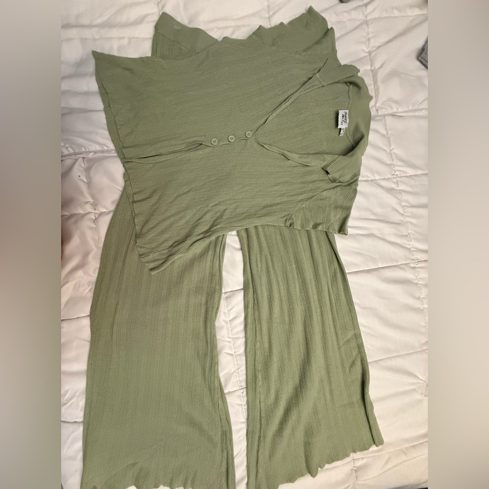 Princess Polly Sage Knit Loungewear Set